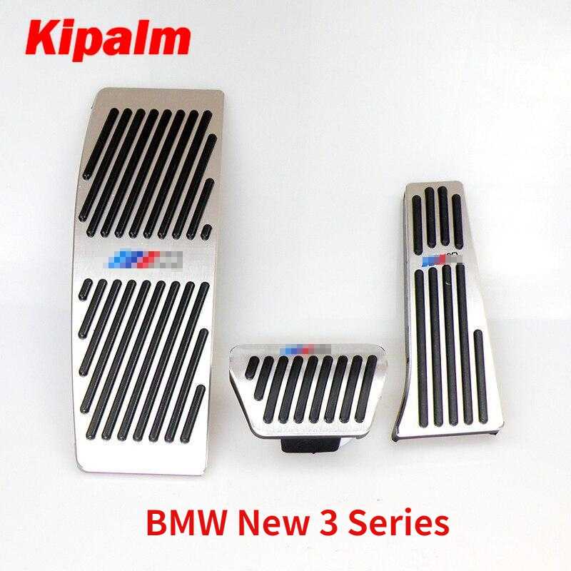 No Drill Gas Brake for BMW NEW 3 Series Auto Aluminum Gas Accelerator and  Foot Rest Pedals LHD AT with M Logo