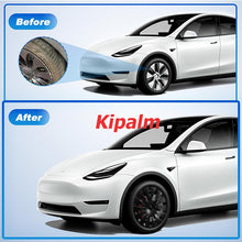 Load image into Gallery viewer, 4PCS New Design Tesla 19&#39;&#39; Black Wheel Cover Cap Model Y Full Cover Car Hubcaps