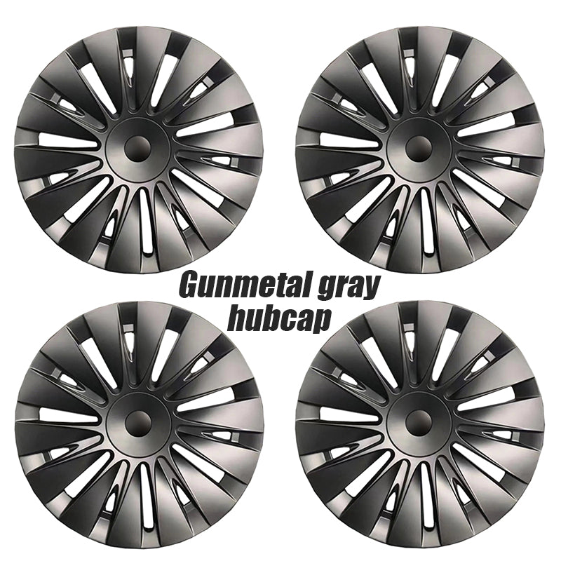 4PCS New Design Tesla 19'' Black Wheel Cover Cap Model Y Full Cover Car Hubcaps