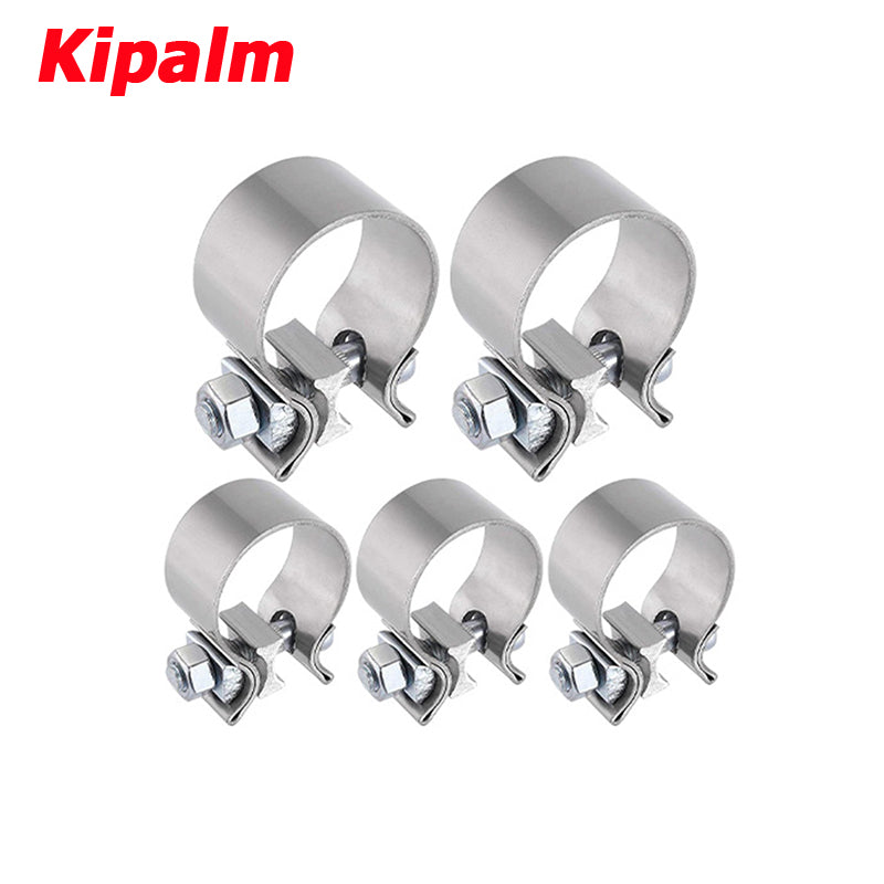 Kipalm Universal 304 Stainless Steel Car Turbo High Hardness O Band Clamp For Downpipe Header Manifold