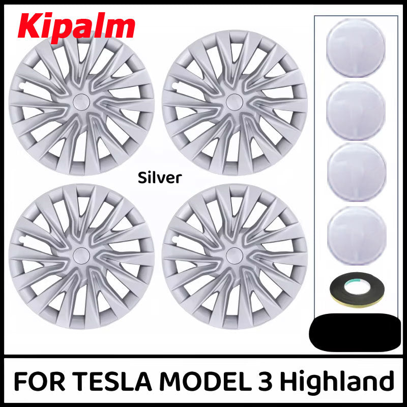 18 inch Star Wheel Cover Fits for Tesla Model 3 Highland Protection Cover Hubcap Replacement Kits