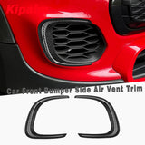 1 Pair Real Carbon Fiber Grille Cover Splitter Decorative Trim for MINI F56