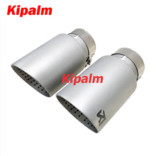 Load image into Gallery viewer, 1PC 304 Stainless Steel Car Muffler Tip Exhaust Pipe System for VW Golf 6 Golf 7 Golf R GTI Tiguan Muffler Cutter