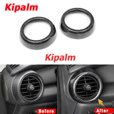 1 PC Real Dry Carbon Fiber Front Air Vent Cover Decorative Trim for MINI F54 F55 F56 F57 F60 2020-2023