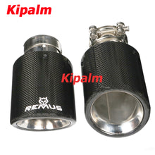 Load image into Gallery viewer, Remus Sport Glossy Carbon Fiber Exhaust Muffler Tips with Expand Outlet for GOLF MAZDA Land Rover JAGUAR