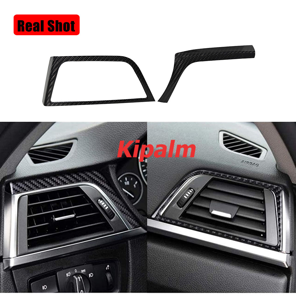 2PC BMW F30 Gloss Carbon Fiber Outlet Vent Cover