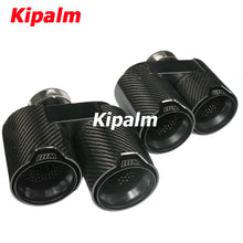 Load image into Gallery viewer, 1 Pair Dual Out Carbon Fiber Exhaust Pipe for BMW 3 Series G20 Rear Muffler Tip