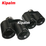 1 Pair Dual Out Carbon Fiber Exhaust Pipe for BMW 3 Series G20 Rear Muffler Tip