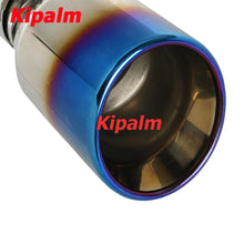 Load image into Gallery viewer, 1PC Burnt Blue 304 Stainless Steel Car Muffler Tip Exhaust Pipe
