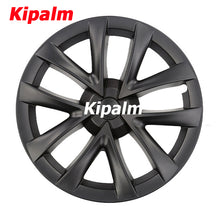 Load image into Gallery viewer, WHC3002 18inch Tesla 4PCS Matte Black Wheel Covers Hub Cap Hubcaps No Logo for Model 3