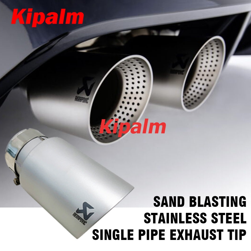 1PC 304 Stainless Steel Car Muffler Tip Exhaust Pipe System for VW Golf 6 Golf 7 Golf R GTI Tiguan Muffler Cutter