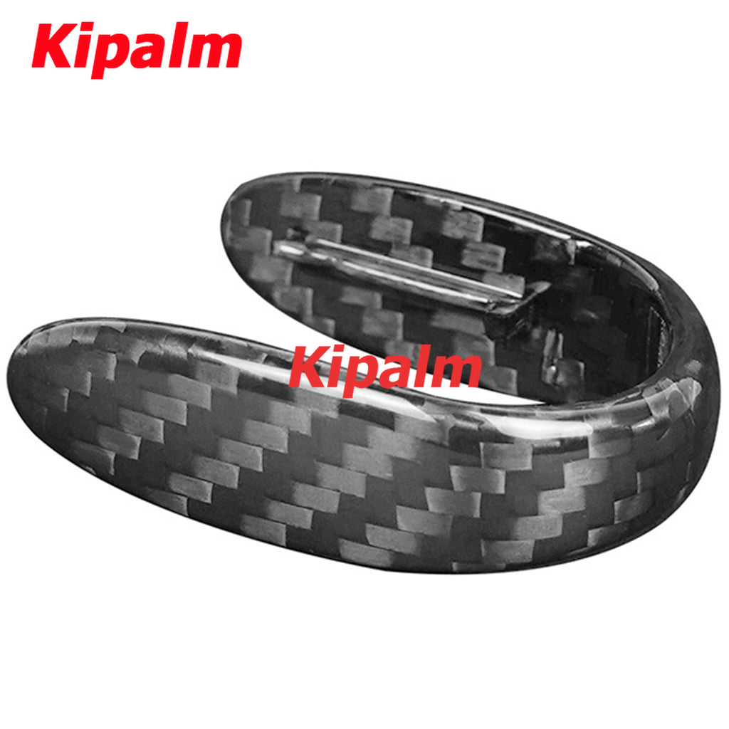 1 PC Real Dry Carbon Fiber Key Cover Decorative Trim for MINI F54 F55 F56 F57 F60 2020-2023