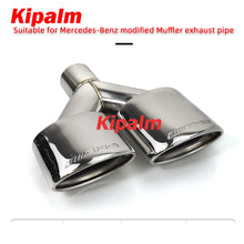 Load image into Gallery viewer, 1 Pair Dual Y-Type Oval Exhaust Tip for Benz W204 C-class Modification Muffler Pipe