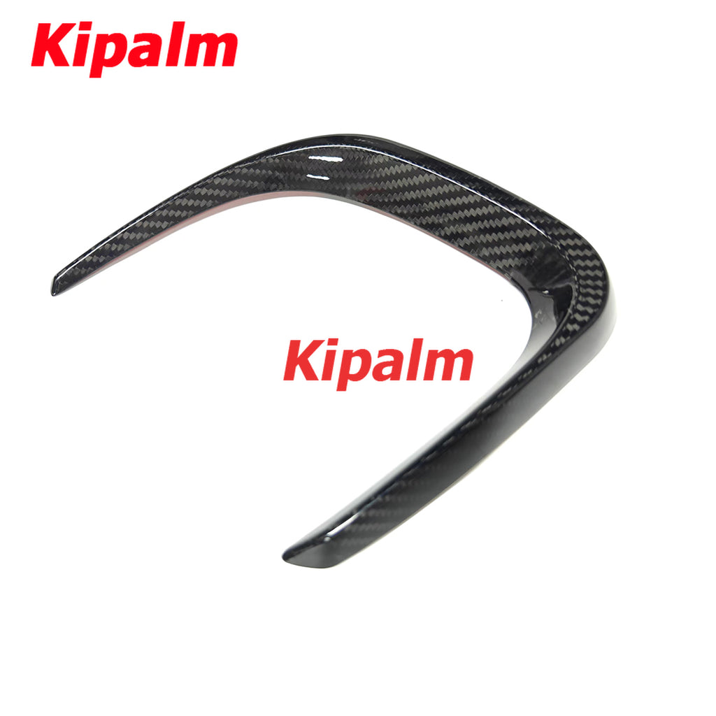 1 Pair Real Carbon Fiber Grille Cover Splitter Decorative Trim for MINI F56