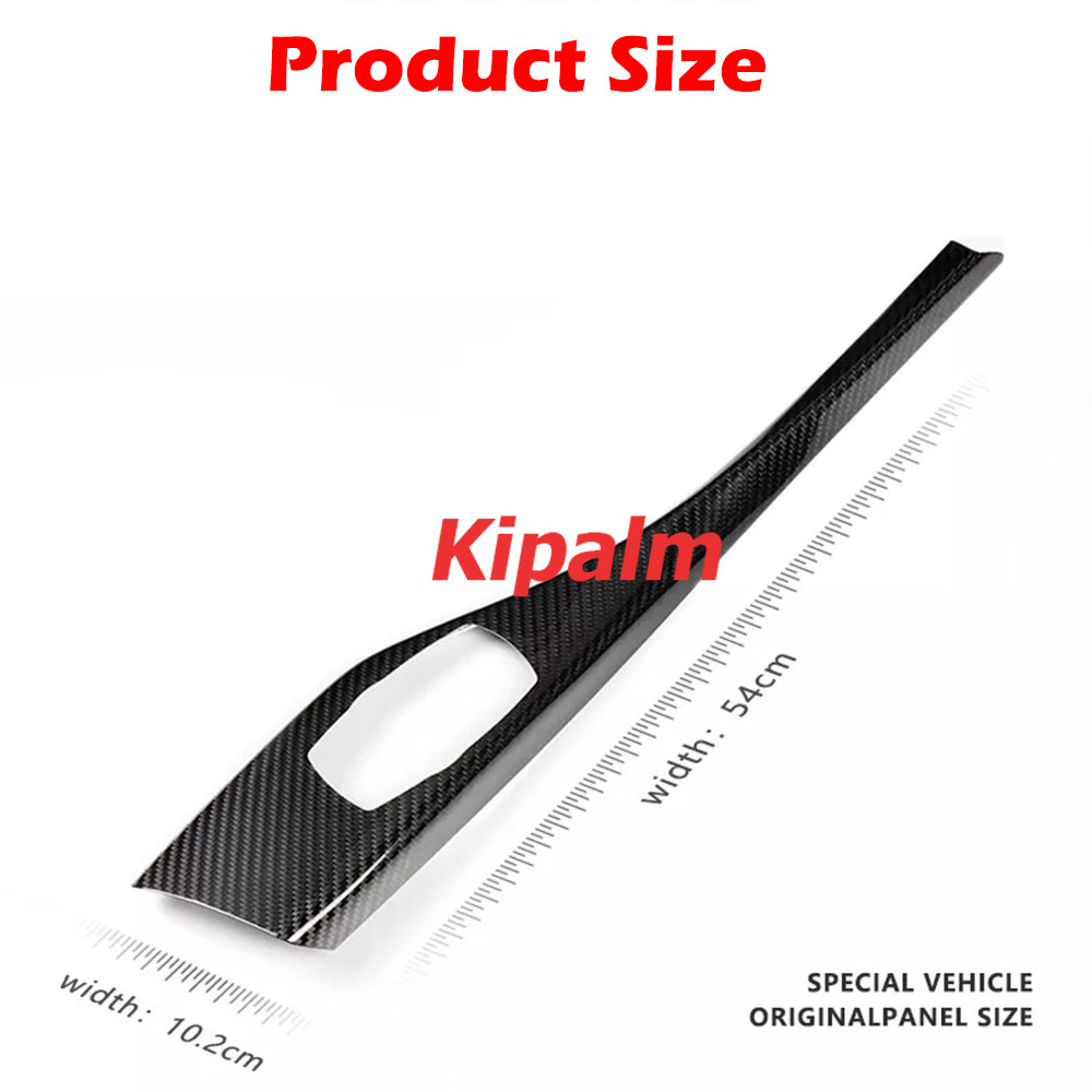 F20 F21 Real Carbon Fiber Interior Accessories Car Decoration Multimedia  Panel Cover for BMW 1 Series 2 Series