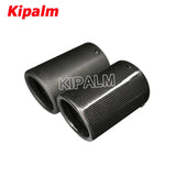 Car Universal Adjustable Carbon Fiber Cover Muffler Pipe Tip Carbon Fiber Case Exhaust Tip Housing with Circlip 57-63mm Ak Logo