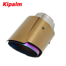 Load image into Gallery viewer, 1PC 304 Stainless Steel Gold Purple Exhaust Tip Without Logo BMW 3 Series G20 2019 Tiguan R Accord 8th