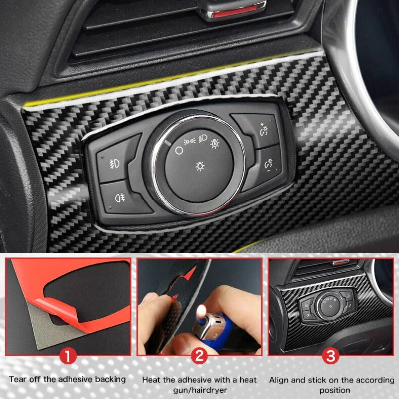 Ford Mustang Carbon Fiber Dashboard Instrument Panel Sticker