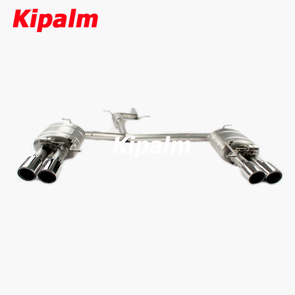 304 Stainless Steel Full Exhaust System Cat-back Fit for Audi A4L B8 2.0T 2009-2015