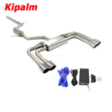 304 Stainless Steel Full Exhaust System Cat-back Fit for Audi A3 1.4T 1.8T 2.0T 2014-2020