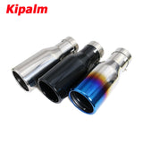 1 Piece Car Universal 304 Stainless Steel Burnt Blue Exhaust Pipe Muffler Tips for Audi VW Golf BMW Toyota Honda Parts