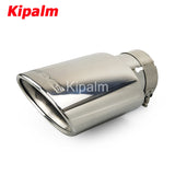 1pcs Oval Exhaust Tips Muffler Stainless Steel Pipe for Mercedes Benz W204 AMG C63 C65 Modify