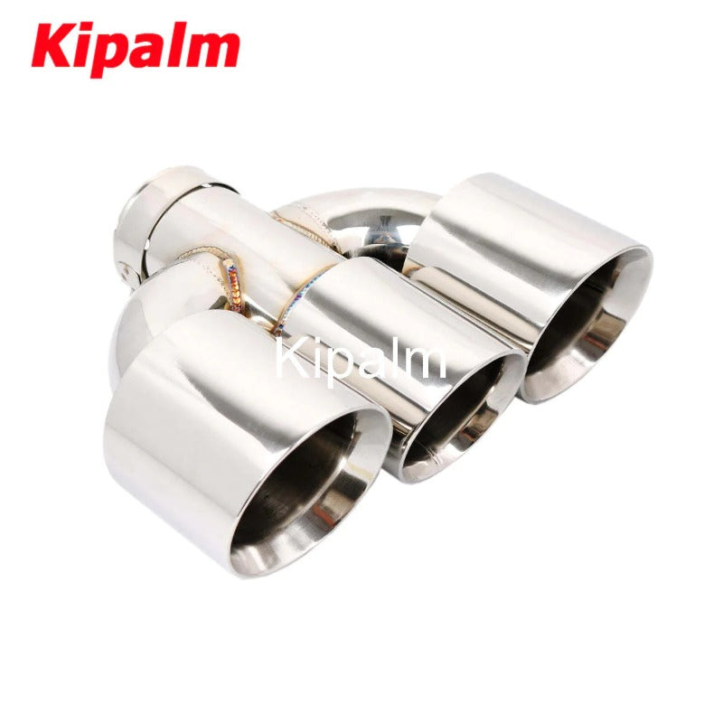 1PC Silver Stainless Steel Muffler Tip for Honda Civic 2019+ 10th Generations Exhaust Pipe