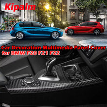 Load image into Gallery viewer, F20 F21 Real Carbon Fiber Interior Accessories Car Decoration Multimedia Panel Cover for BMW 1 Series 2 Series
