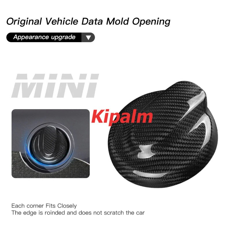 Carbon Fiber 3D Tank Cap Gas Fuel Oil Tank Sticker Cover for Mini Cooper R55 R56 R57 Protective Accessories