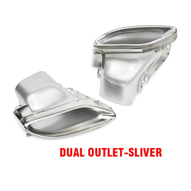 W205 Car Exhaust Pipe Stainless Steel Dual Rear Muffler for BENZ C/ E/ GLE/ GLC W212 C200 C260 C180