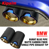 4PCS M Performance Matte Carbon Fiber Exhaust Tip Muffler for BMW Exhaust Pipe M2 F87 M3 F80 M4 F82 F83 M5 F10 M6 F12