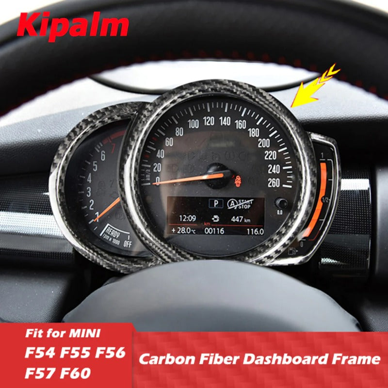 1PC Dry Carbon Fiber Car Interior Instrument Dashboard Cover for MINI F54 F55 F56 F57 F60