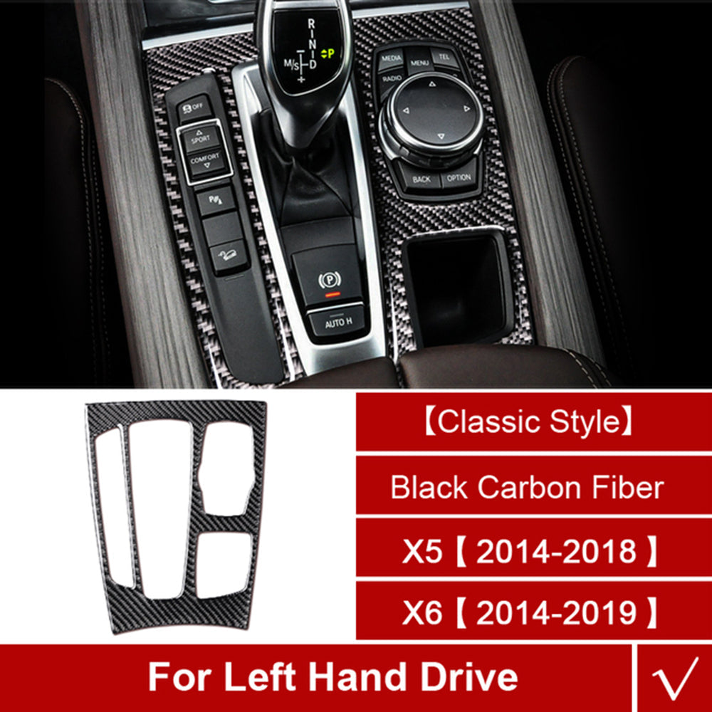 Car Interior Multimedia Gear Shift Knob Cover for BMW X5 X6