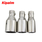 1 piece Car Universal mirror polished Stainless Steel Exhaust Pipe Muffler Tips for Audi VW Golf BMW Toyota Honda Parts