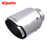 Carmon Car Universal Stainless Steel Exhaust Tip Silver Color Muffler for BMW BENZ Audi VW Golf car exhaust muffler