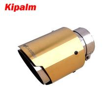 Load image into Gallery viewer, Carmon Universal Stainless Steel Tip Golden Color Muffler for BMW BENZ Audi VW Golf Car Exhaust