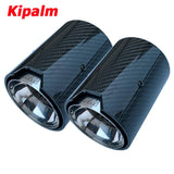 2PCS Real Carbon Fiber Exhaust Pipe Muffler tip For BMW M Performance exhaust pipe M2 F87 M3 F80 M4 F82 F83 M5 F10