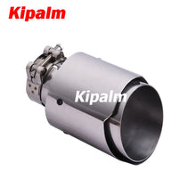 Load image into Gallery viewer, Carmon Car Universal Stainless Steel Exhaust Tip Silver Color Muffler for BMW BENZ Audi VW Golf car exhaust muffler