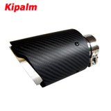 Car Universal Matte Carbon Fiber Exhaust Tip Akrapovic Exhaust Pipe Car Exhaust Muffler Tip End Pipe without logo